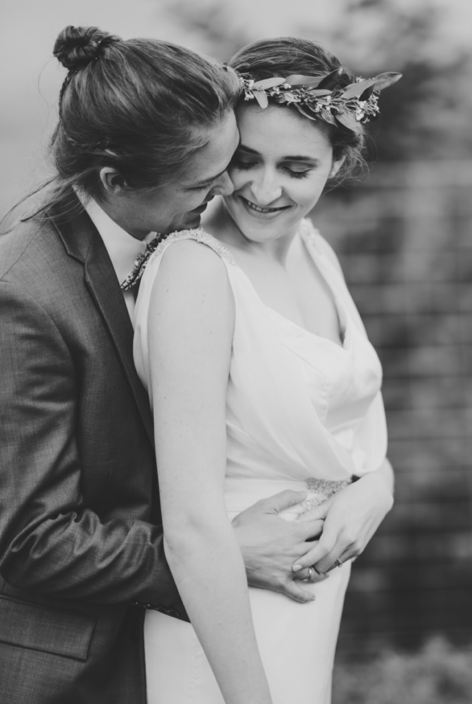 Wedding Couple Kissing