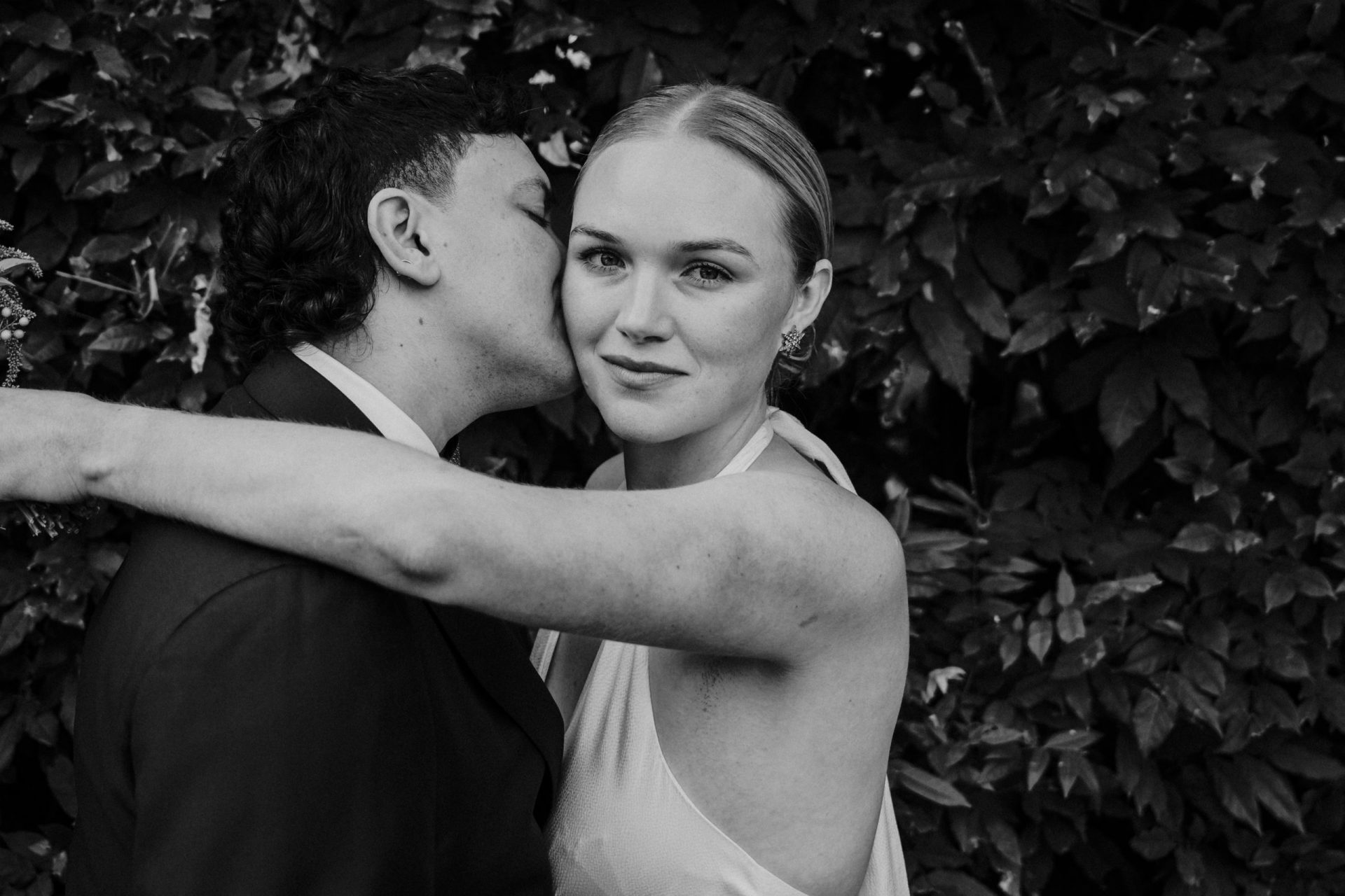 editorial wedding couple