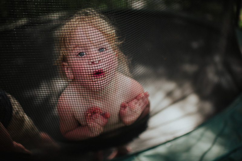 Little girl playing