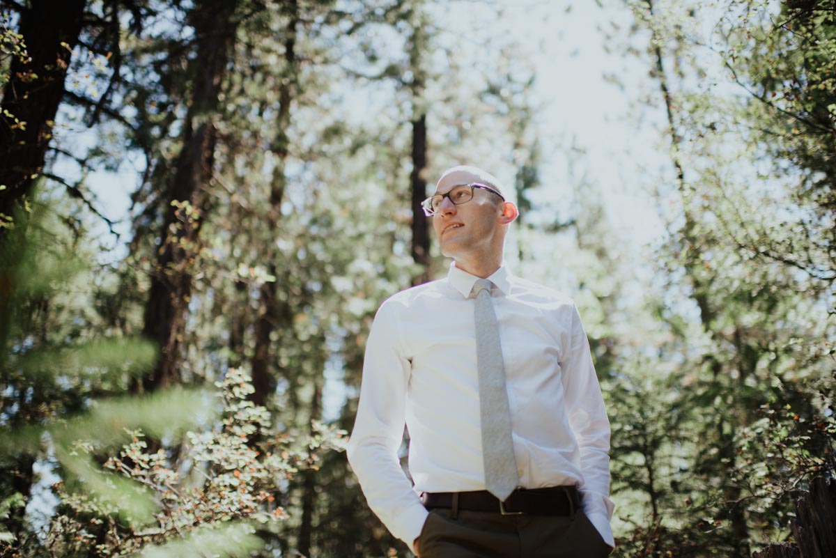 Outdoor Groom Portraits Ashland Oregon