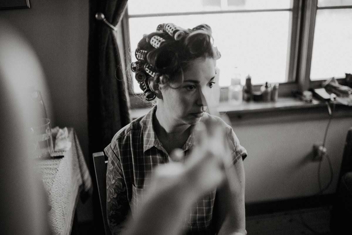 Bride Getting Ready