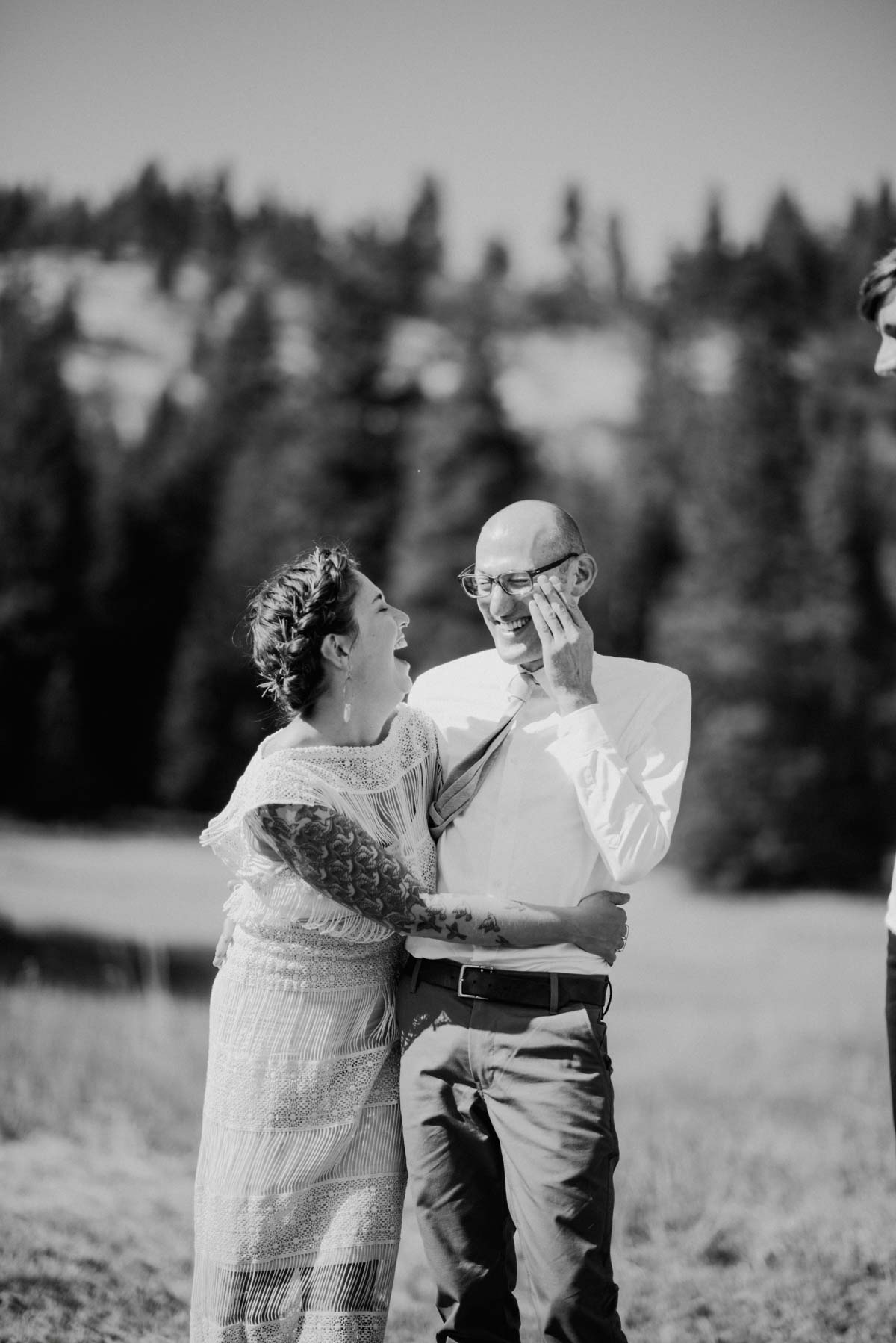 Candid Portraits of Bride and Groom
