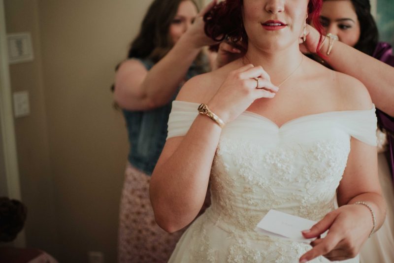 bride getting ready