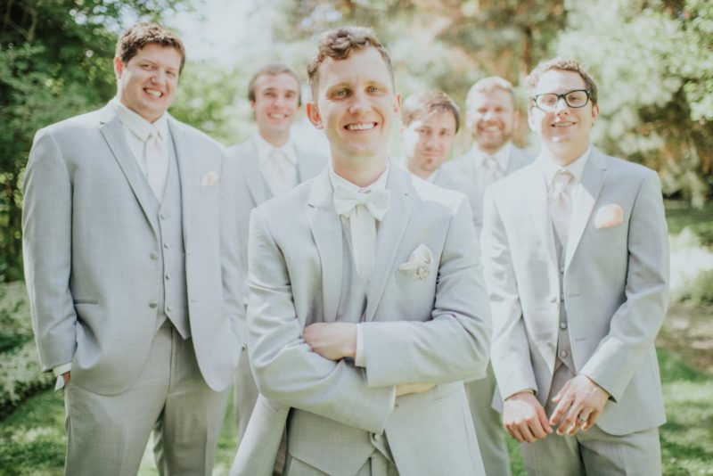 Groomsmen in Medford Oregon Wedding