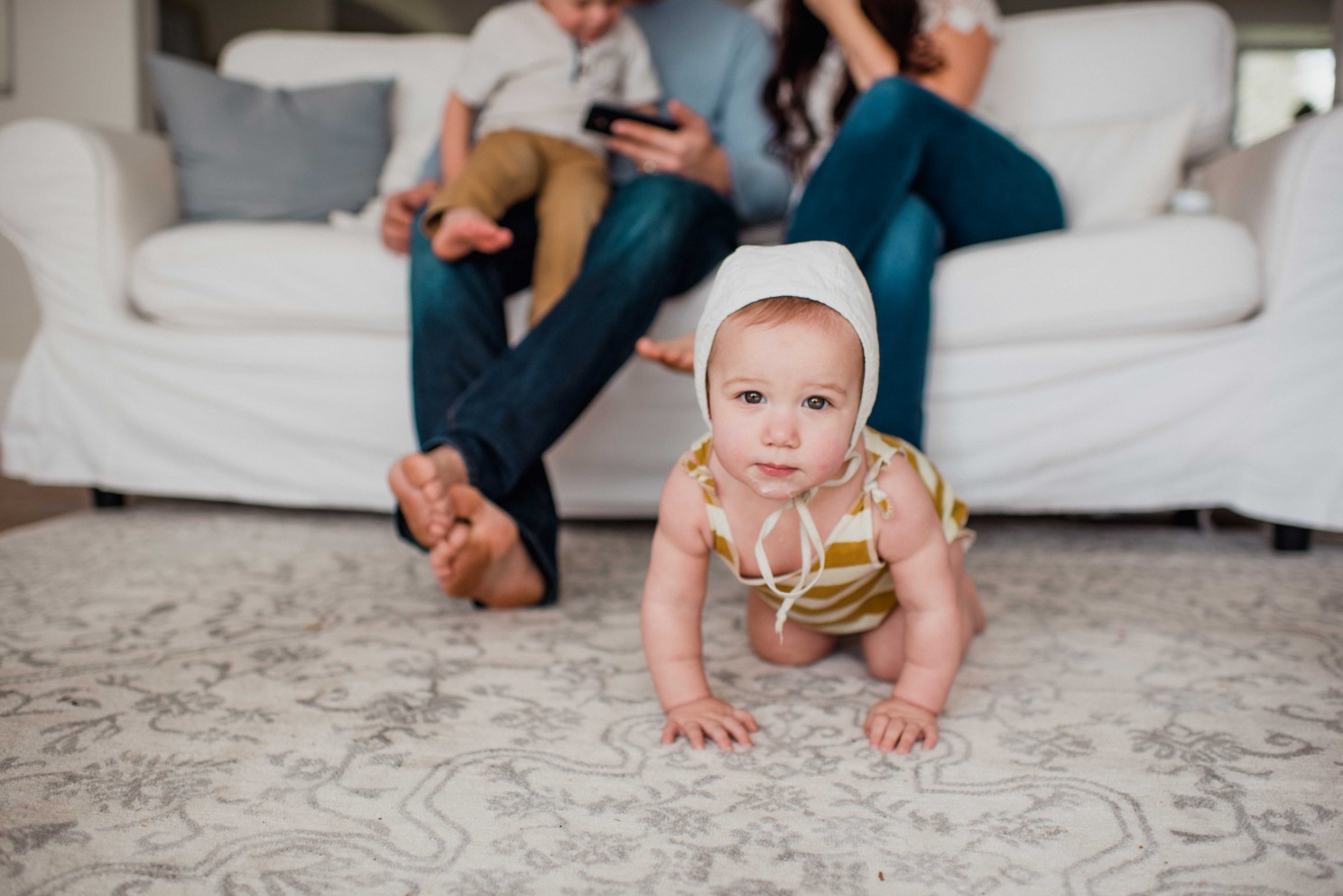 Baby crawling 