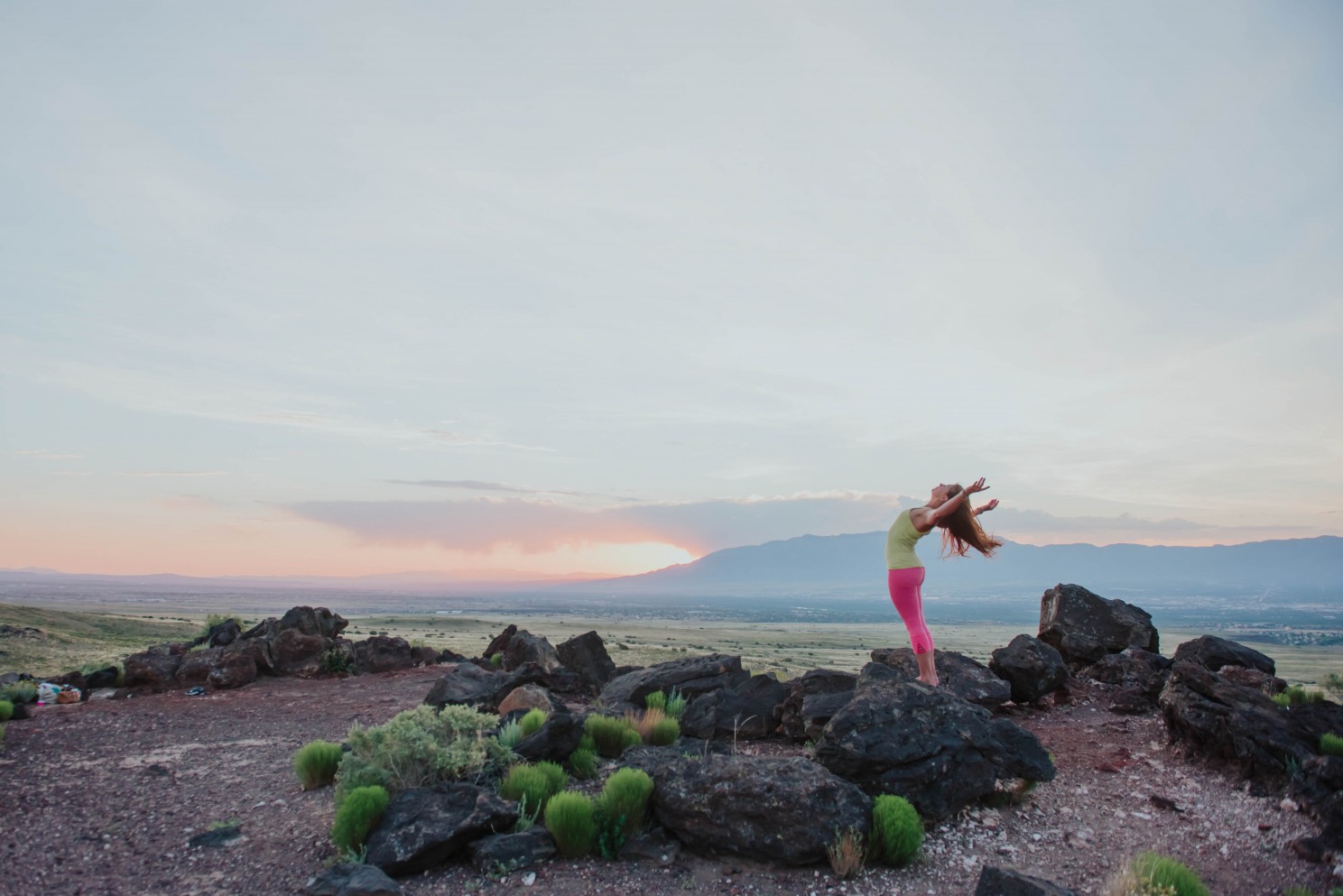 Yoga Pose Ideas at sunset