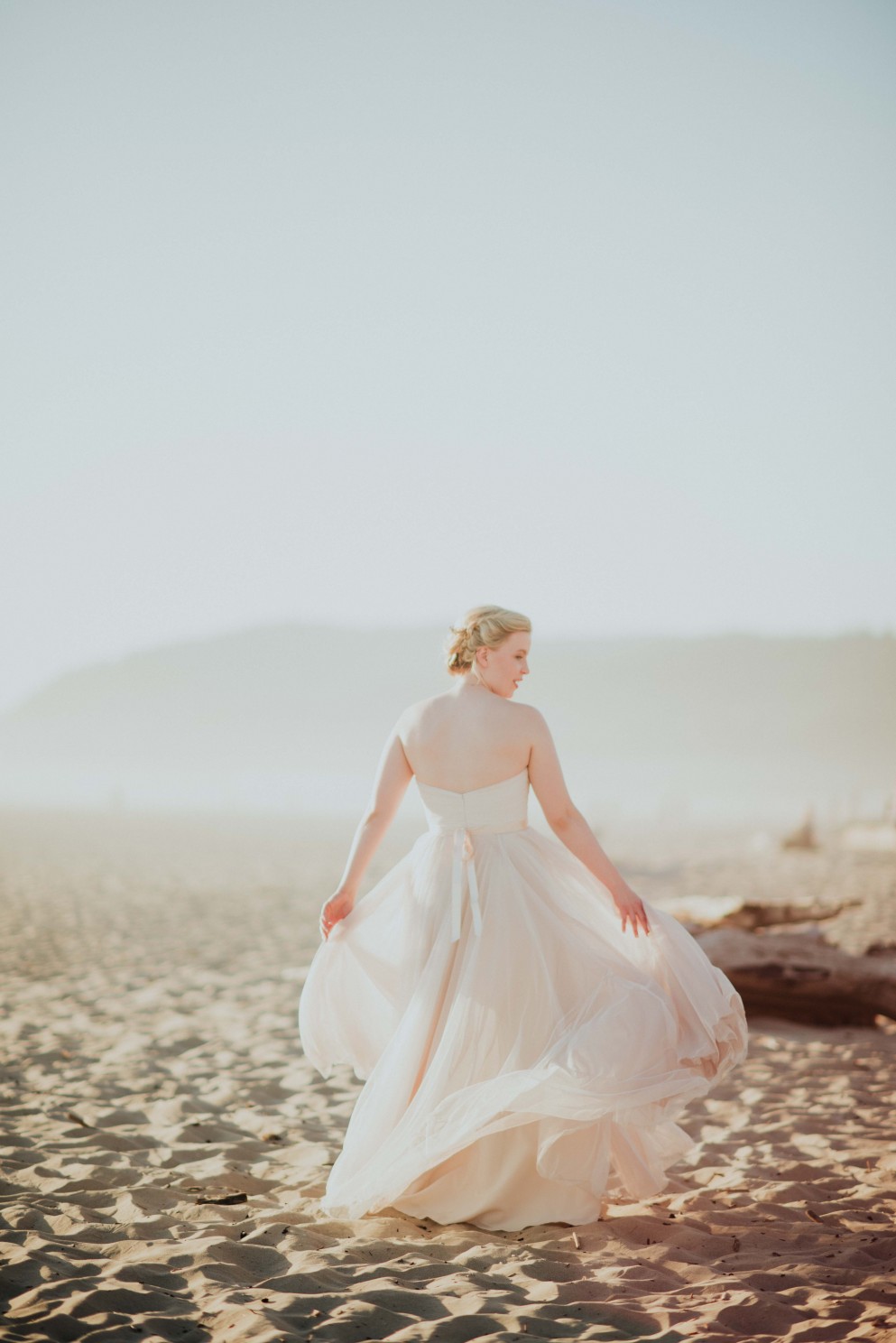 Bride at Sunset