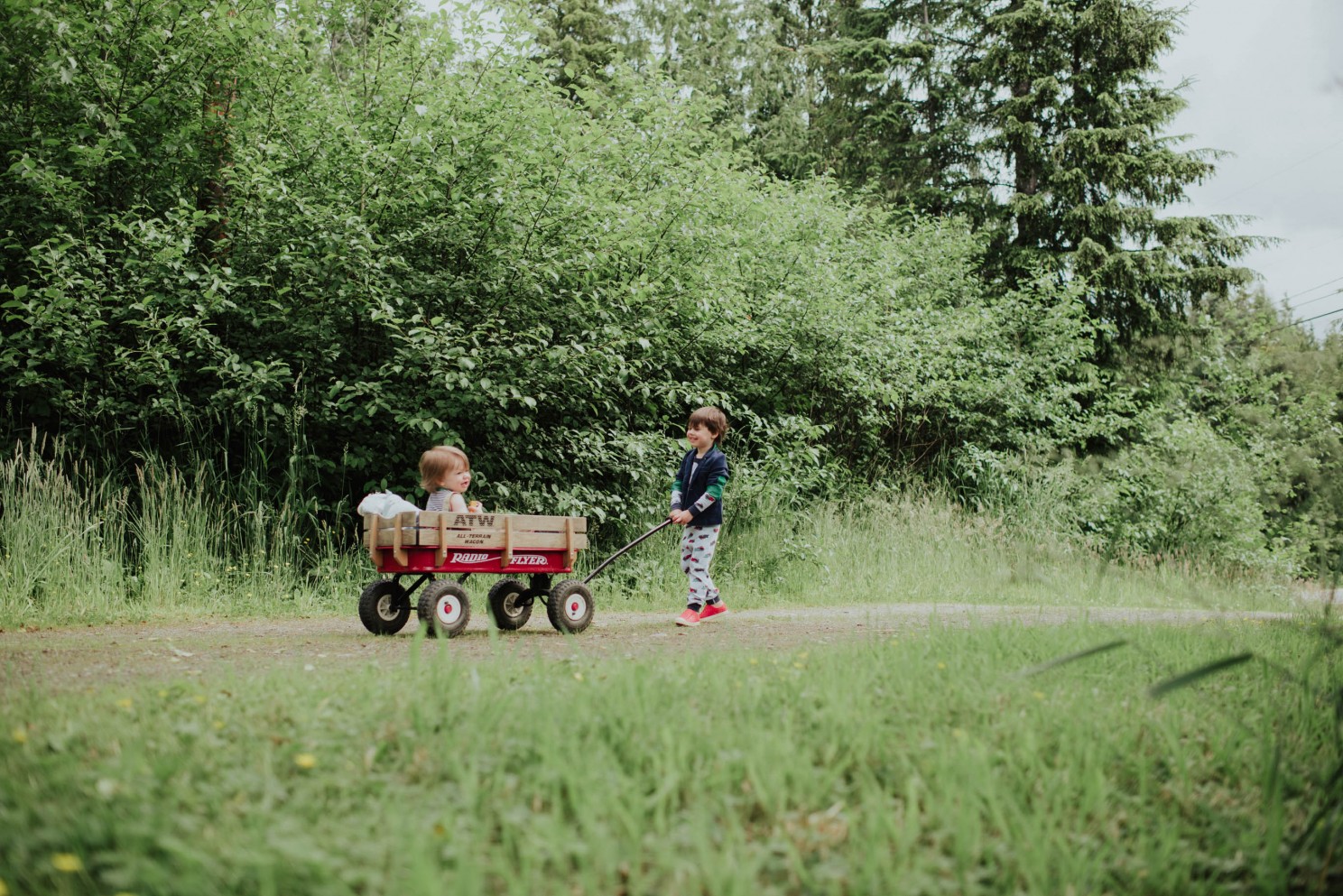 2 brothers playing