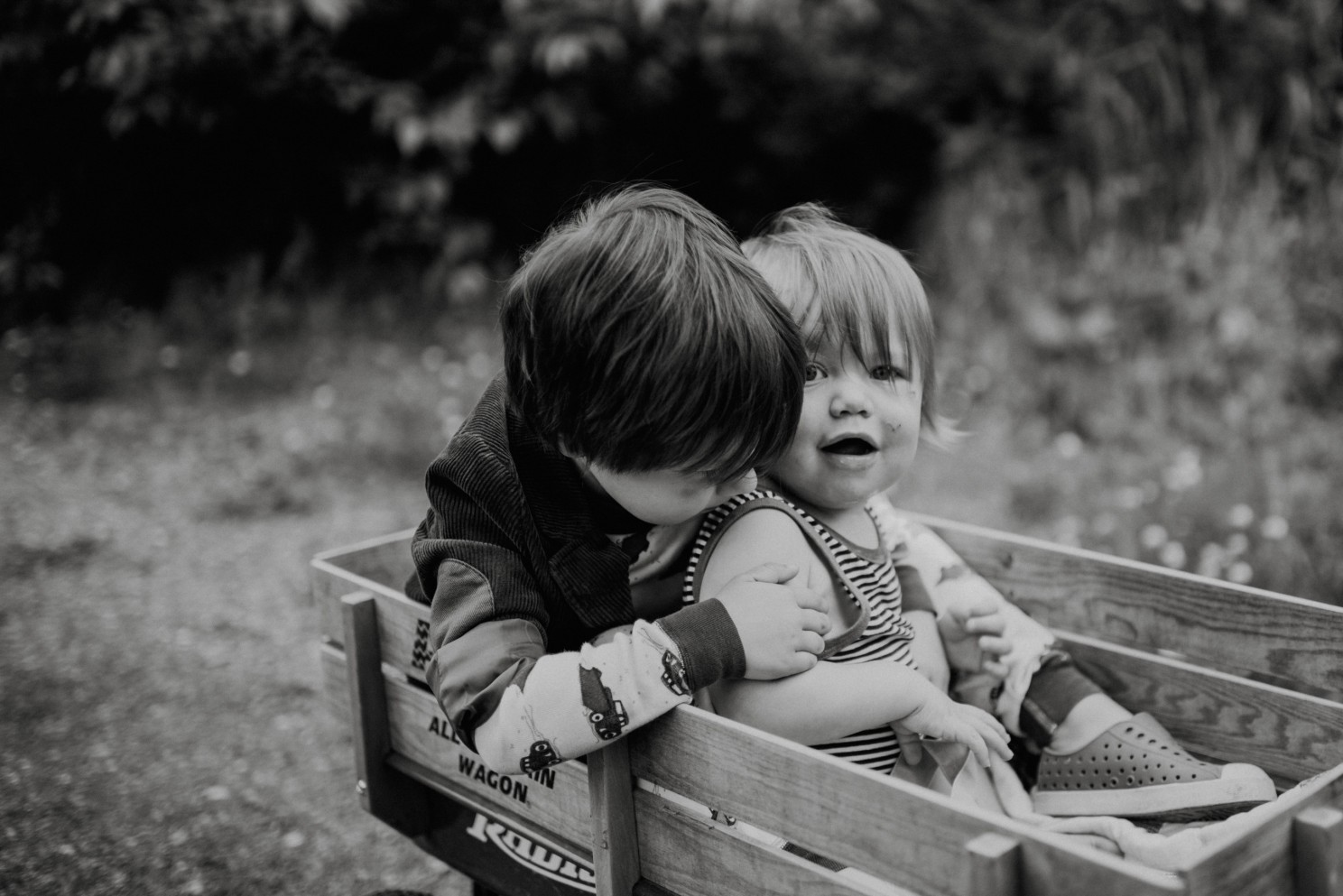 brothers playing