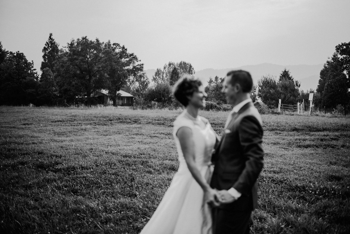 BW couple photograph