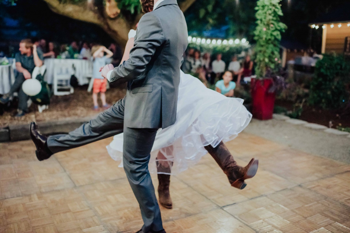 Bride and Groom dancing