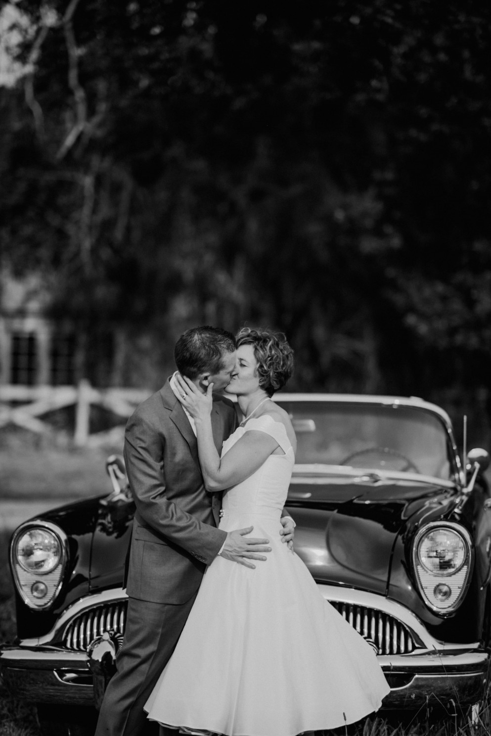 Candid Bride and Groom