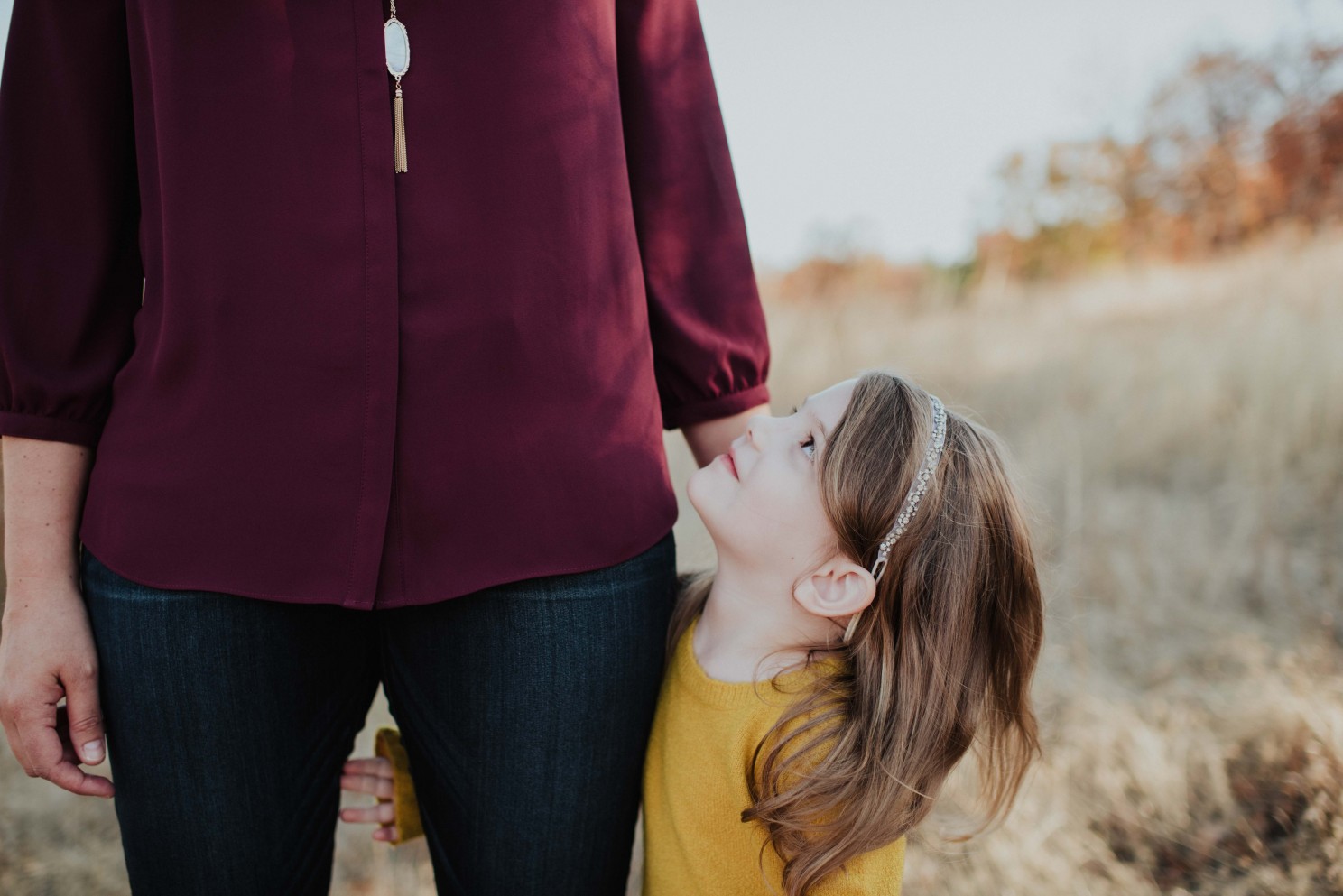 Daughter Looking at her daughter