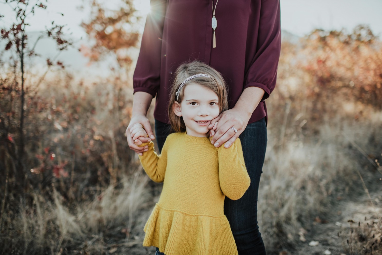 mom and daughter portraits