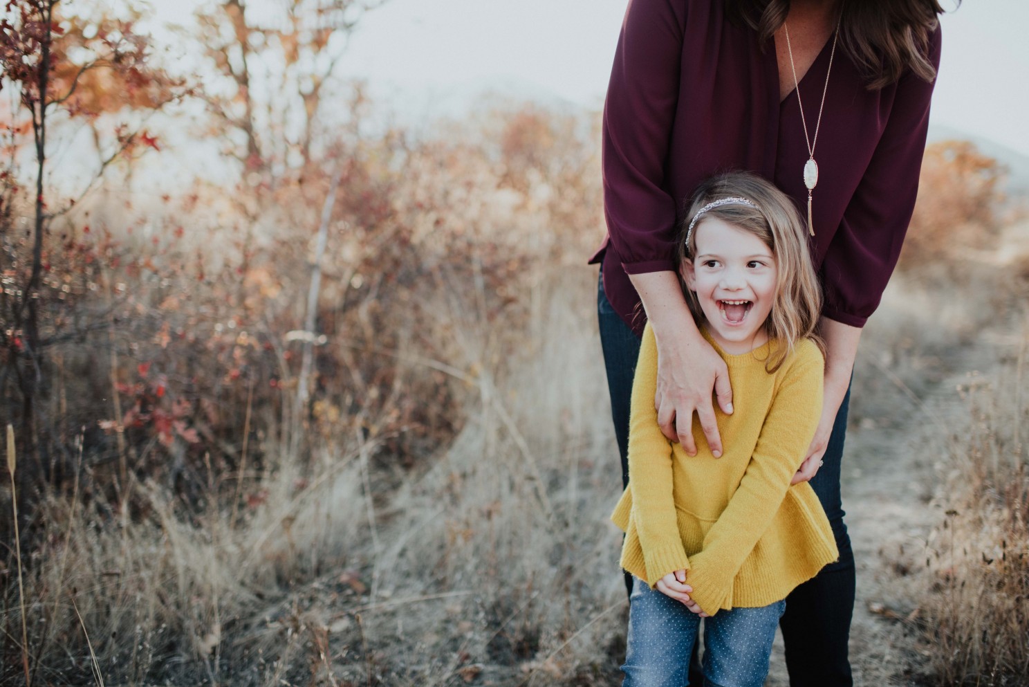 little girl laughing 