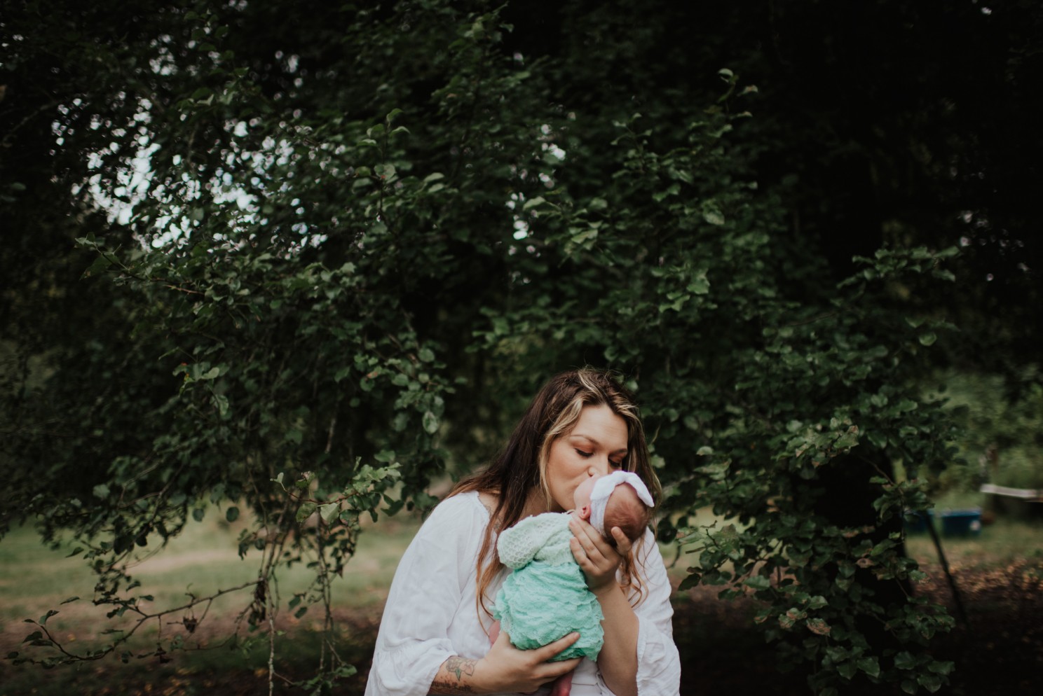 Mom Kissing