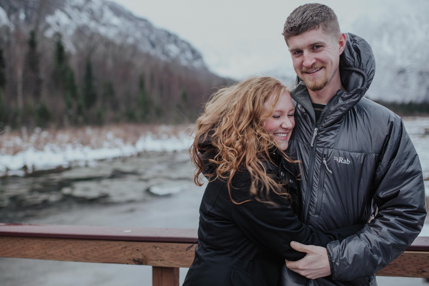 Couple laughing 