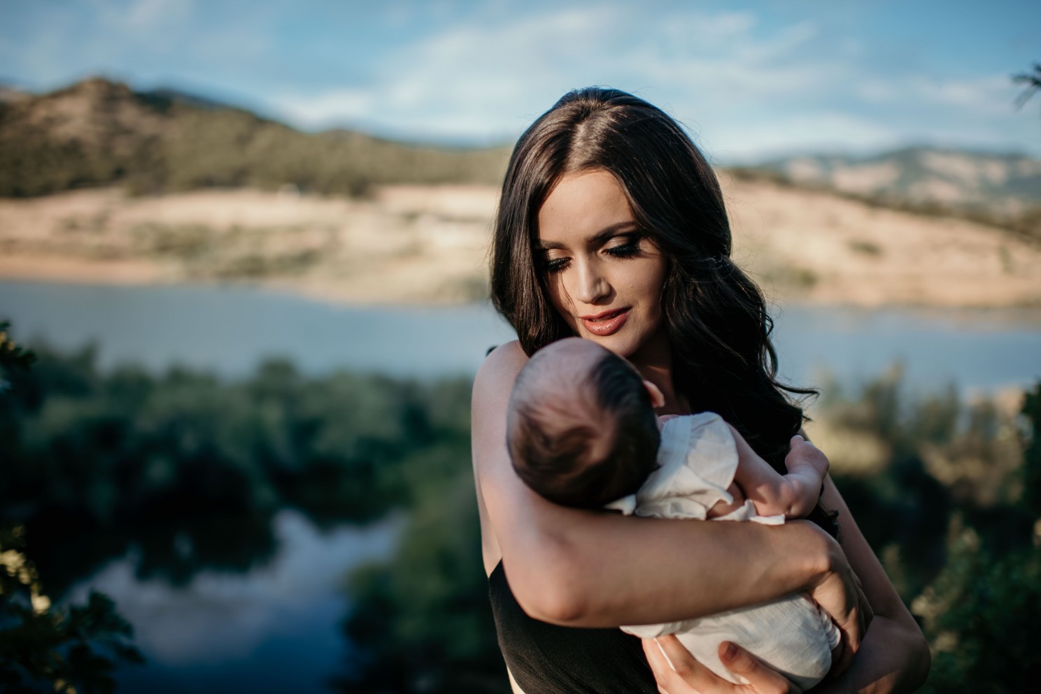Sunset newborn session