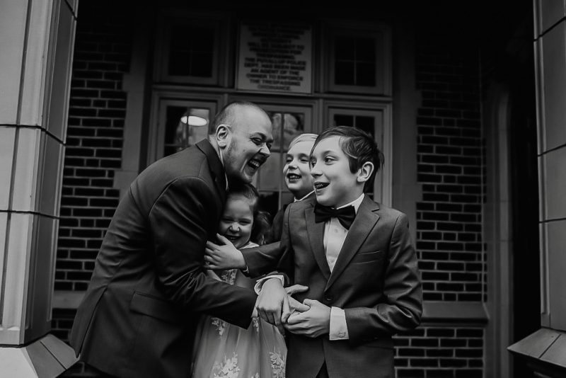 Groom with nephews